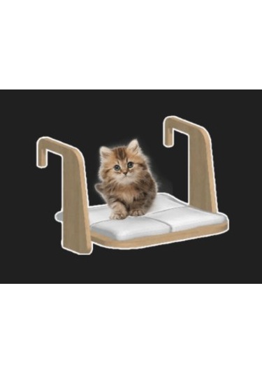 Ahşap Radyatör Kedi Yatağı Isıtıcıya Monte Edilebilir Rahat Ve Dekoratif Kedi Hamak