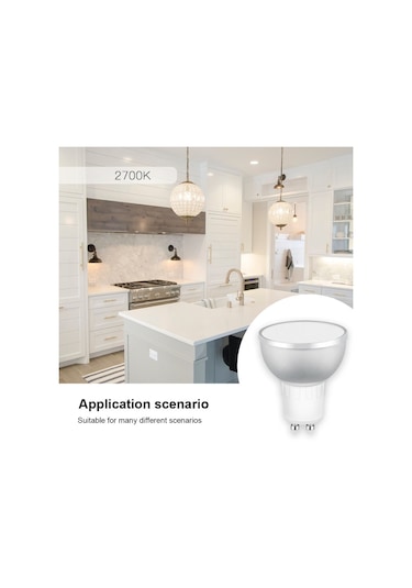 Sones Gu10 5w Rgb Karartma Wıfı Akıllı Led Ampul Enerji Tasarruflu Işık