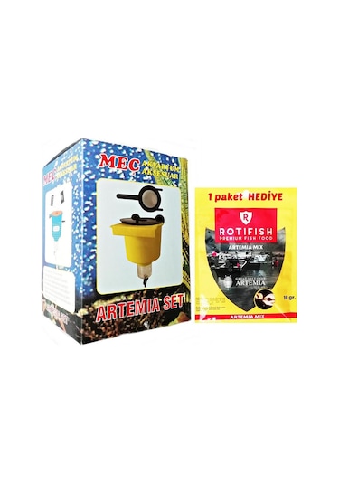 Artemia Çıkartma Seti Kepçeli  - 1 Adet Rotifish Artemia Mix 18 G