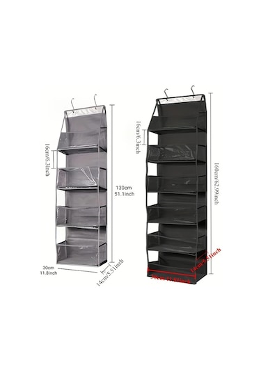 Hightower Gri 4 Bölmeli Asılı Çok Katmanlı Oyuncak Ve Organizatör Çantası Diğer