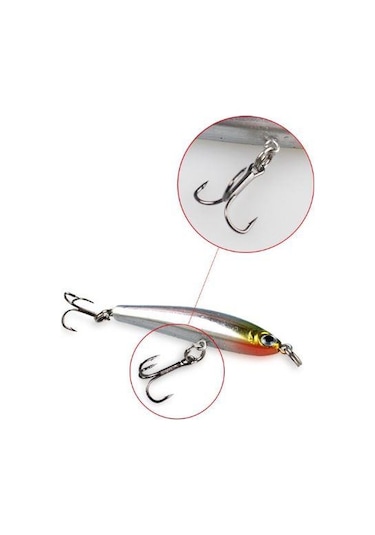 Profisher 5 Li Set Sert Yapay Balık Yem 3.5g 5 CM Bölmeli Kutu İç