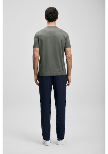 Lufian Fınx Modern Grafik T- Shirt Koyu Yeşil Koyu Yeşil 111020313100610