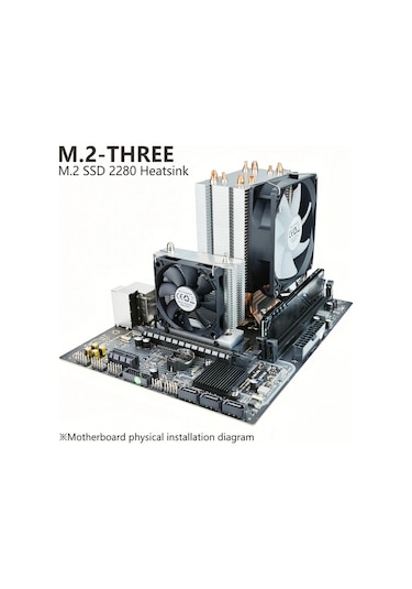 Xuweiwei Microweak Siyah M2 Ssd Sogutma Fani 4 Pinli Pwm 60mm Radyator Pcıe 50 İcin Cnc Aluminyum Verimli Isi Dagitimi Sunucu Uyumlu Tasinabilir