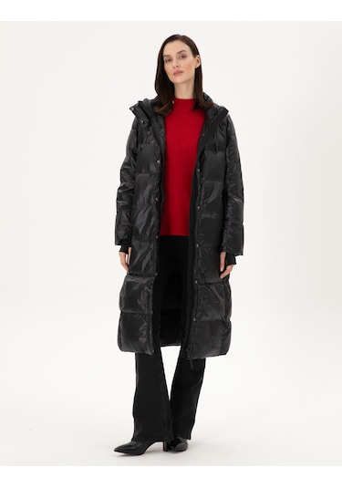 Pierre Cardin Kadın Siyah Kaban 50290312-vr046 Siyah