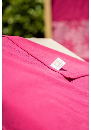 Menderes Home Cotton Collection Bukle Plaj Havlusu Çark Fuşya