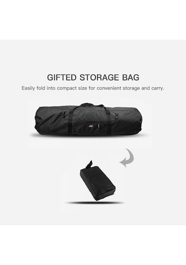 Feelnature Outdoors-75x26x26cm Açık Bagaj Çanta Çadır Saklama Çantası Yürüyüş Kamp,siyah Diğer