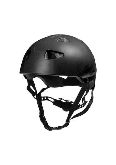 Siyah Çocuk Kaskı Spor Koruyucu Kask Kaykay Bisiklet Scooter Paten Ekipmanı Siyah