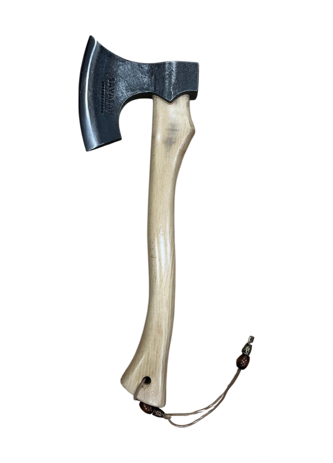 Savaşan Çelik 4140 Kamp Baltası Doğal Gürgen Sapı Vernikli