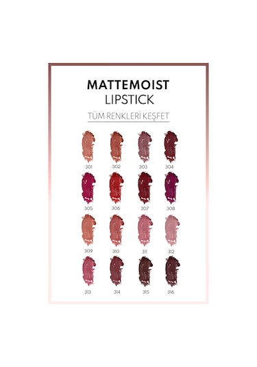 Note Cosmetique Mattemoist Lipstick Mat Bitişli Ruj 316 Coco Toffee - Kahverengi