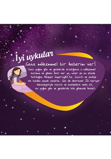 Molped Supernight Gece Avantajlı Dev Fırsat 44 Adet