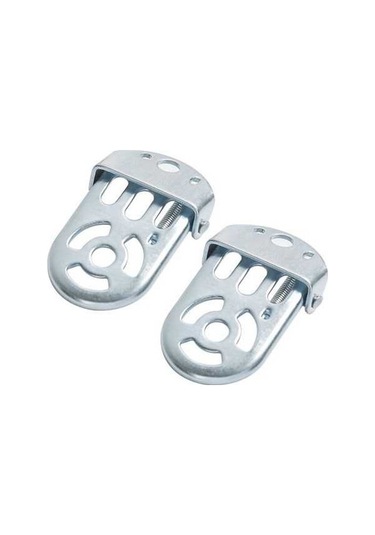 Tongxida Çocuk Bisikleti Arka Koltuk Ayaküstü, Dayanıklı Demir Pedal, Güvenli Yolculuk İçin Yardımcı Ayak Destekleyici, Beyaz Gümüş