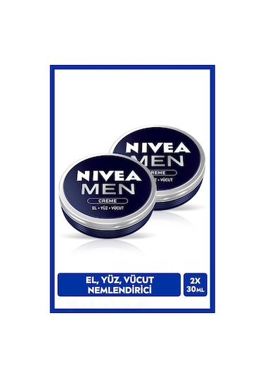 NIVEA Men El Yüz ve Vücut Kremi 2 x 30 ML