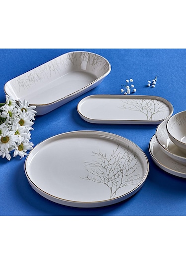 Neva N3194 Çınar Naturel 27 Prç Yemek Takımı