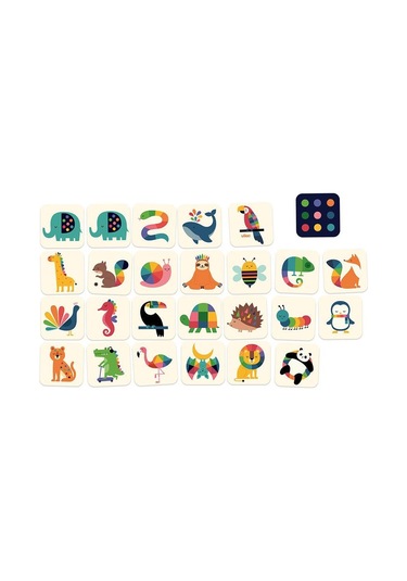 Vilac - Andy Westface Memory Game - Ahşap Hafıza Oyunu