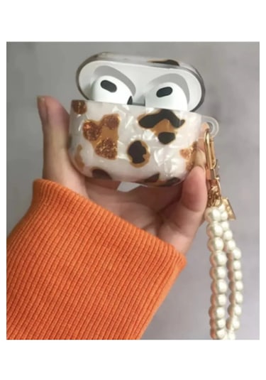 Airpods 4. Nesil 2024 Uyumlu Silikon Sevimli Figürlü Kılıf Leopar