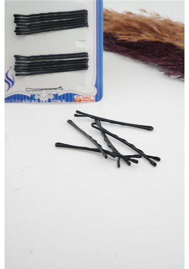 Kadın Siyah Tel Toka Seti Siyah-Tek Ebat