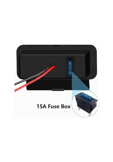 Yeşil Çift Sigara Çakmak Bölücü Güç Adaptörü 3 Usb Portlu - Hızlı Şarj, 12v/24v Uyumluluk, Arabalar, Karavanlar Ve Tekneler İçin Uygun - Montaj Vidaları Ve Sigorta Tutucu İle Siyah Parlak Bitiş