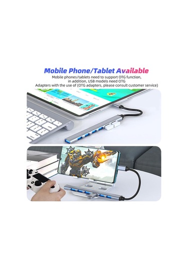 Apera GN-82 Type-C 7 Port USB Çoğaltıcı HUB