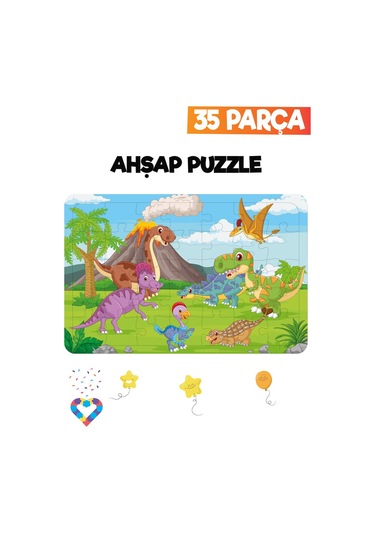Ahşap Çocuk Puzzle 35 Parça-15