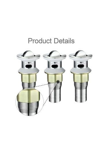 Suntek 3 Parça Lavabo Gider Tıkacı Silikon Conta Sağlam Stil C