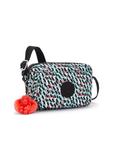 Kıplıng Abanu Küçük Boy Omuz Çantası Desenli Abstract Prınt Çok Renkli