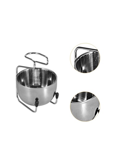 Homyl Tıraş Kasesi Paslanmaz Çelik Metal Sabunluk Kupa Kase