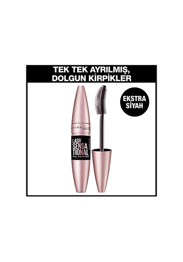 Maybelline Lash Sensational Ekstra Black Maskara + Master Ink Mat Eyeliner