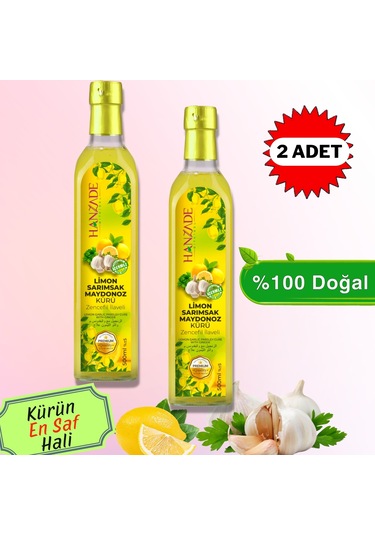 Hanzade Bitkisel Limon Sarımsak Maydanoz Kürü 2 x 500 ML