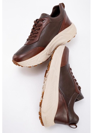 Marcomen 20225 İthal Süspansiyonlu Deri Erkek Ayakkabı Kahve