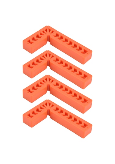 Ximistore9 4 Adet 100mm Plastik L-şekilli Açı Kalemi - Ahşap İşleri İçin 90 Derece Konumlandırıcı Fixatör Araç Seti