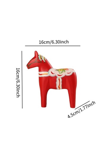 Pazly Süsü Suntek Küçük-kırmızı İskandinav Dekoratif Dala At Gi