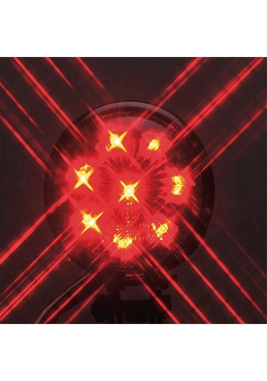 Dinosaurs Motosiklet 12v Led Arka Stop Stop Lambası Kırmızı Lens Altın