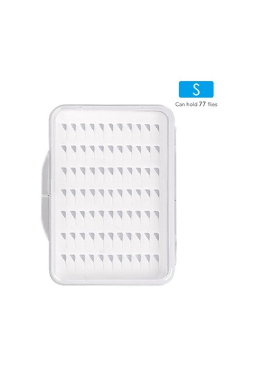 Jeehugo Küçük Boy Saçma Balık İğne Kutusu - Dayanıklı Abs + Eva, Transparent Ve İnce, Uçucu Balıkçılık Aksesuarı