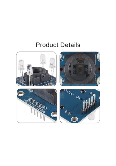 2pcs Gy-31 Tcs3200 Tcs230 Renk Sensörü Modülü Arduino İçin Renk Tanıma Sensörü Modülü