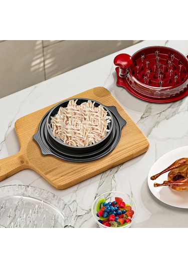 Geeksen Küçük Evcil Hayvan Yemekleri İçin Manuel Et Shredder - Sık Dişli Tasarım, Kolay Yıkama, Siyah Desteği İle Siyah