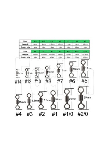 500 Adet Rulman Döner Balıkçılık Konektörü Paslanmaz Çelik Sazan Balıkçılık 12 12