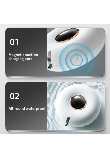 Tik Sabunluk, 280ml Şarj Edilebilir Pompa Sabunluklar El Şeffaf