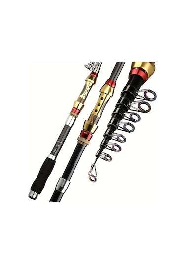 1 Adet Premium %99 Karbon Fiber Teleskopik Olta 3m