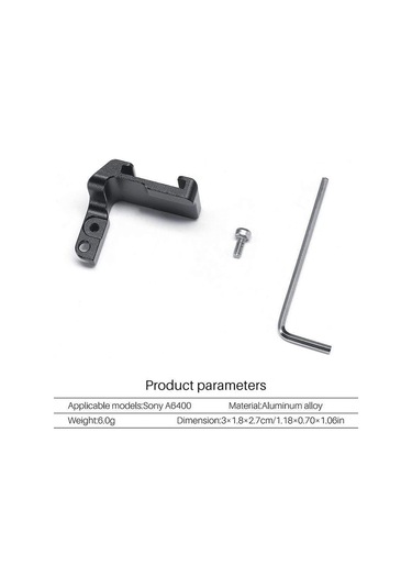 Uurig R011 Sony A6400 Vlog Metal  L Bracket