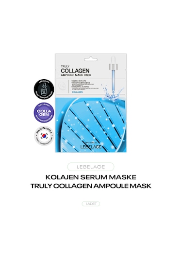 Kolajen Serumlu Kağıt Maske Truly Collagen Ampoule Mask 1 Adet
