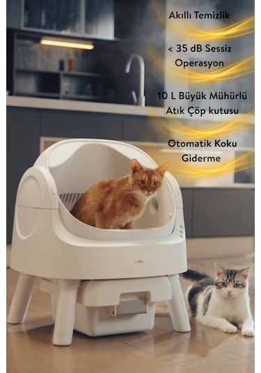 Petpivot Autoscooper 11 Açık Üst Akıllı Otomatik Kedi Tuvaleti
