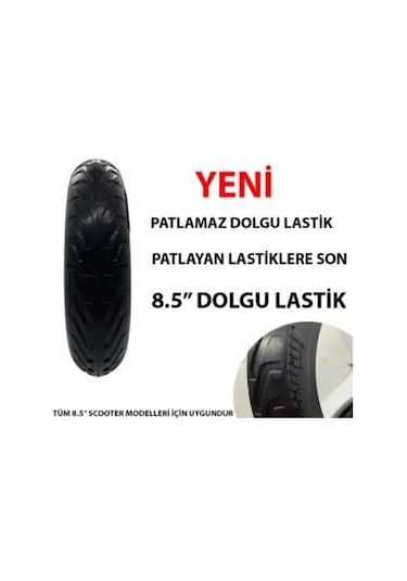 Xiaomi Sway 8.5 İnç Elektrikli Scooter Dolgu Dış Lastik 8-1/2