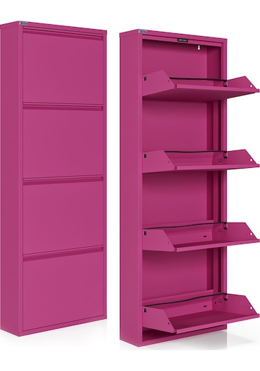 Ceha 4'lü Metal Ayakkabılık - Pembe K.AYK-4 /AB4010