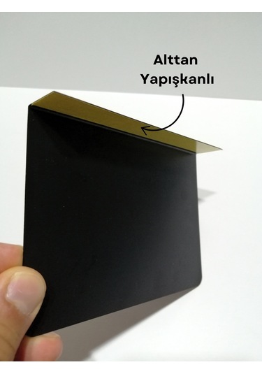 10 Adet Pvc Karatahta Siyah Etiket 14x10 Cm Yapışkanlı İsimlik