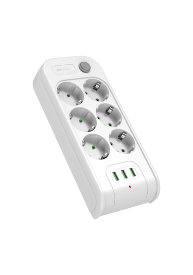 Polosmart MP18 Termal Akım Korumalı 6'lı Uzatma Kablosu 2 M