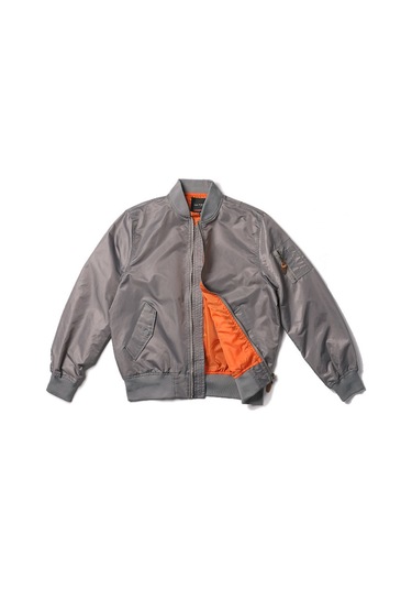 Edwardest Hava Kuvvetleri Ma1 İlkbahar Ve Sonbahar İnce Pilot Ceket Naylon Beyzbol Ceketi Gri
