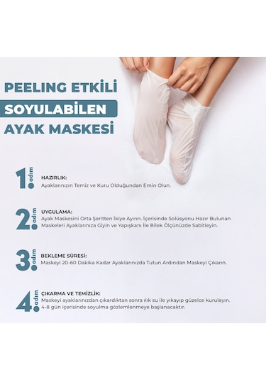 Dermokil Peeling Etkili Çorap Tipi Soyulabilir Ayak Maskesi 30 Ml X 3 Adet