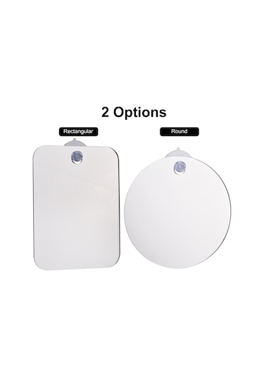 Vkemall Tıraş İçin Duş Aynası Buğulanmayan Banyo Aynası Emişli Taşınabilir El Tipi Buğul