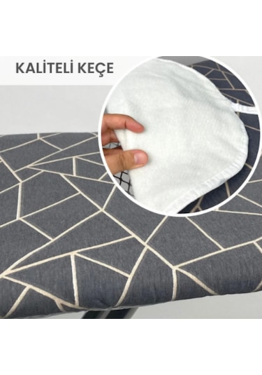 Beylini Ütü Masası Kılıfı Örtüsü Bezi, Keçeli Süngerli Lastikli Y