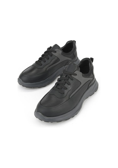 Ziya, Erkek Hakiki Deri Sneaker 153983z907 Siyah 153983z907 000 Siyah